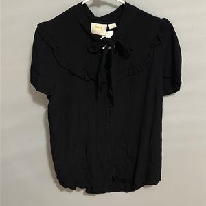 Maeve by Anthropologie black blouse